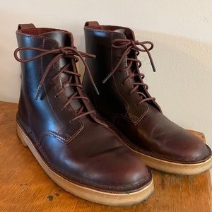 Clarks Brown Leather Boots
